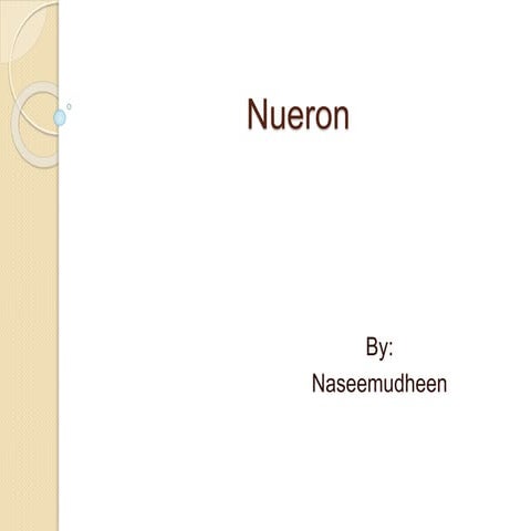 Nueron ppt | PPTX