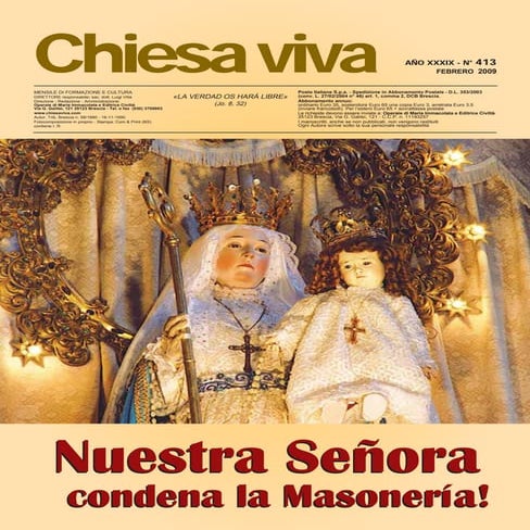 Nuestra Señora condena la Masonería