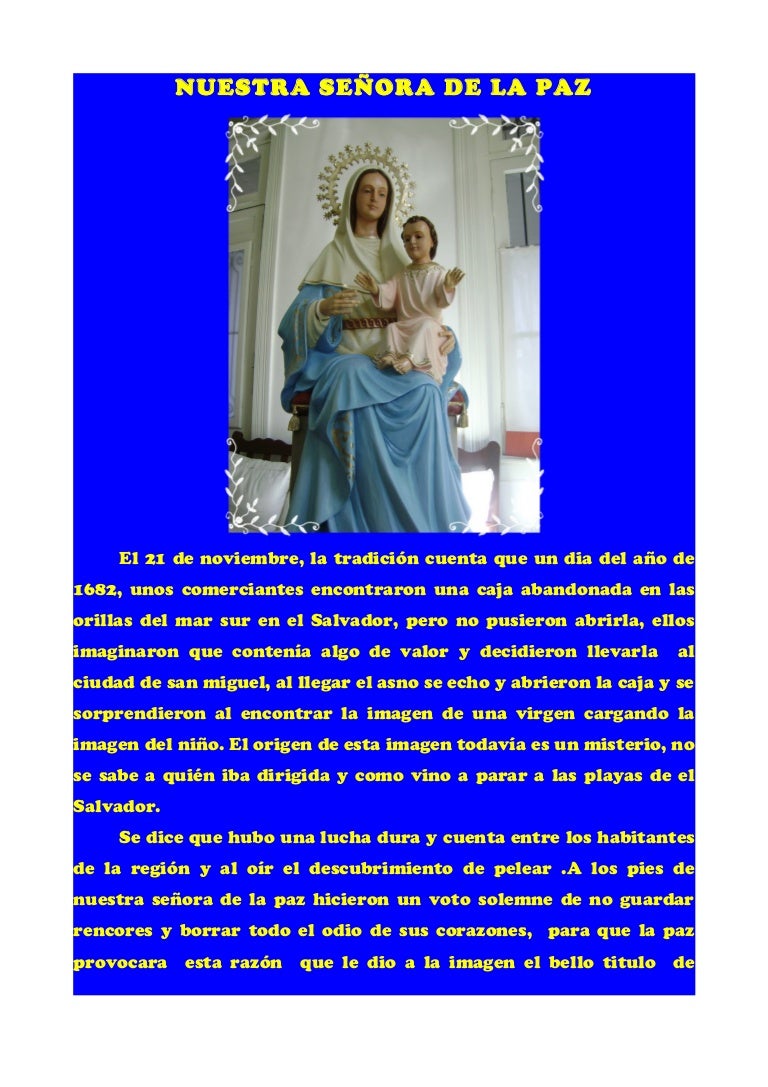 Nuestra señora de la paz