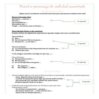 Nuestro personaje de realidad aumen...