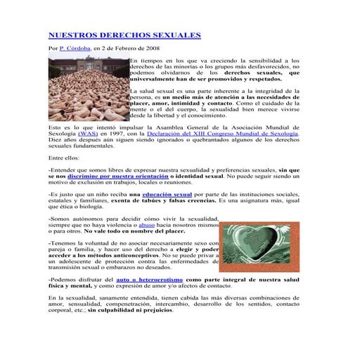 Nuestros Derechos Sexuales