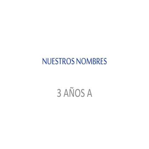 Nuestros nombres