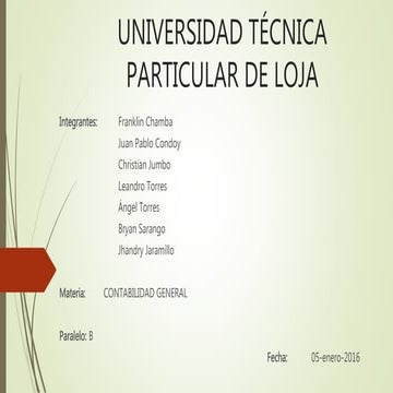 Libro Diario, Libro Mayor.