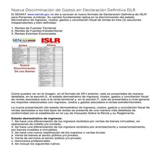 Nueva discriminación de gastos en d...