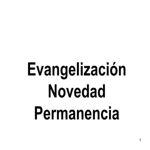 Nueva evangelizacion