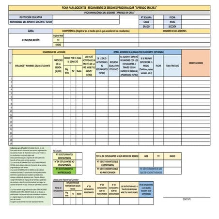 Nueva ficha de seguimiento