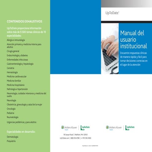 Guía breve de uso sobre UpToDate (institucional)