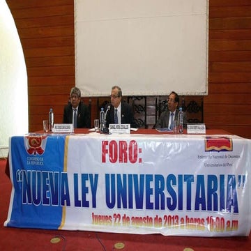 Nueva ley universitaria