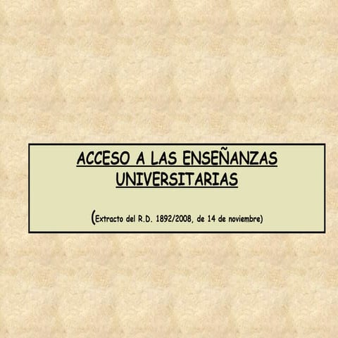 La nueva Selectividad