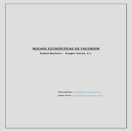 Guía "Nuevas estadísticas de Facebook"