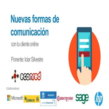 Nuevas formas de comunicación con tu cliente online econred