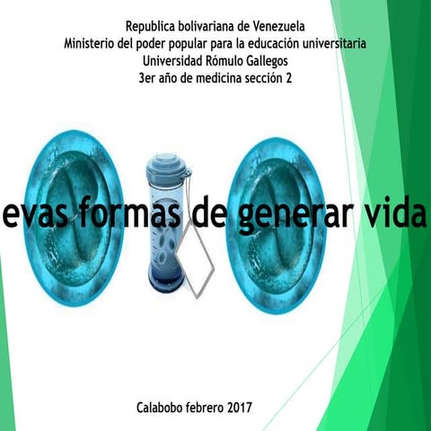 Nuevas formas de generar vidas