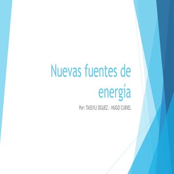 Nuevas fuentes de energía