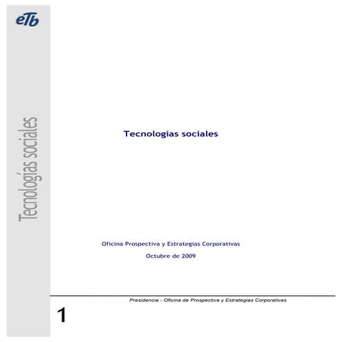 Nuevas tecnologias sociales