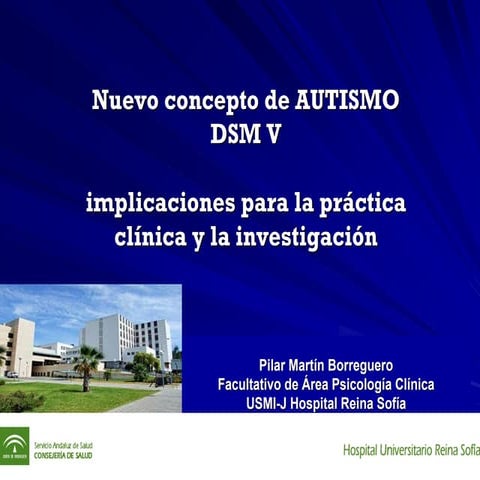 Nuevo concepto autismo en dsmv