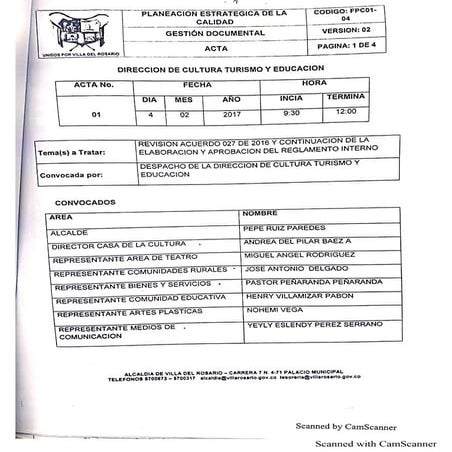 Actas Consejo de Cultura  