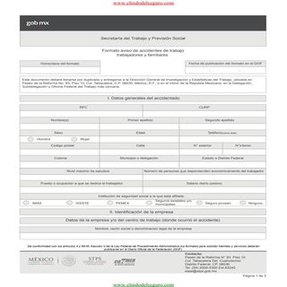 Nuevo formato para aviso de acciden...