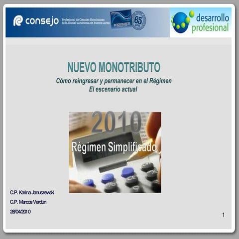 Nuevo monotributo cpcecaba 28 04-2010