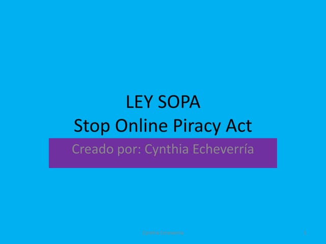 Ley SOPA