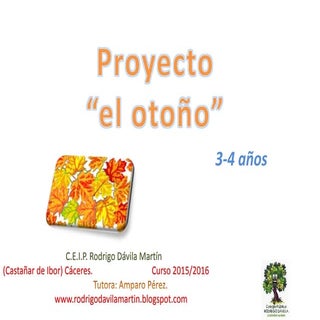 Proyecto el otoño 3-4 años
