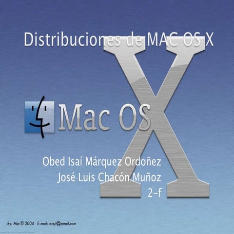 Distribuciones de Mac os X | PPTX