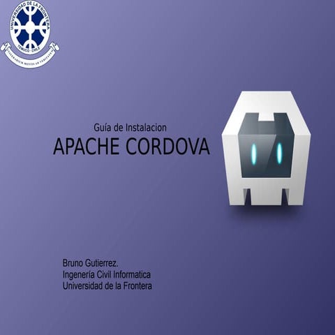 Instalacion Apache Cordova Tecnologías Moviles