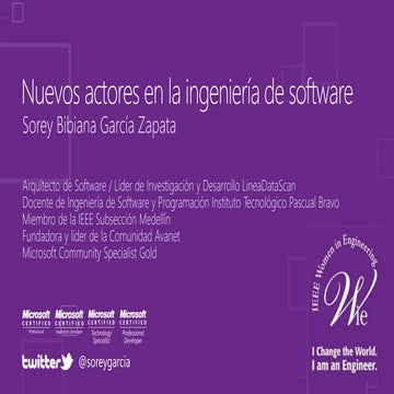 Nuevos actores de la ingenieria de software