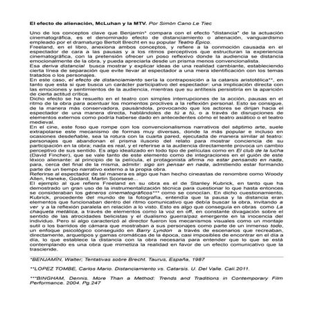 El efecto de alienación, McLuhan y la MTV