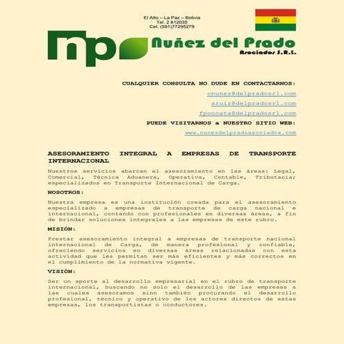 Nuñez del prado asociados s.r.l. PDF