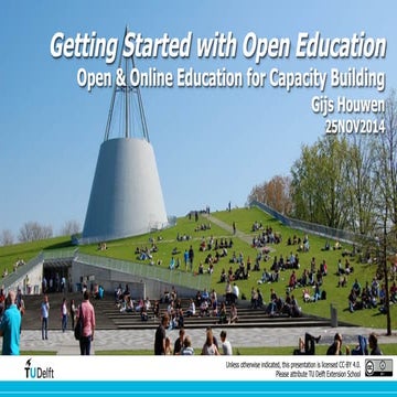 Getting started with Open Education: Open & Online Education for Capacity Bui...