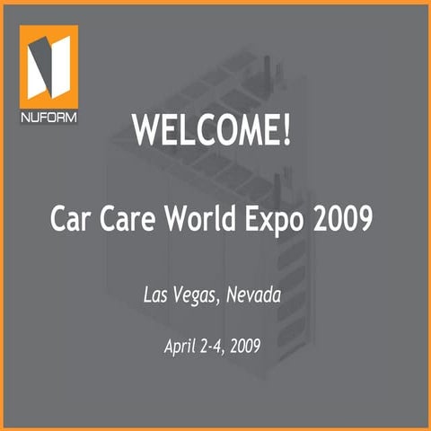 Nuform 2009 Car Care World Expo