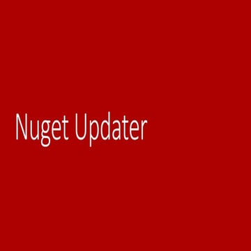 Nuget updater