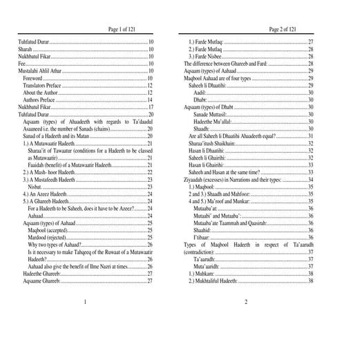 Nukbatul fikar hadith notes1