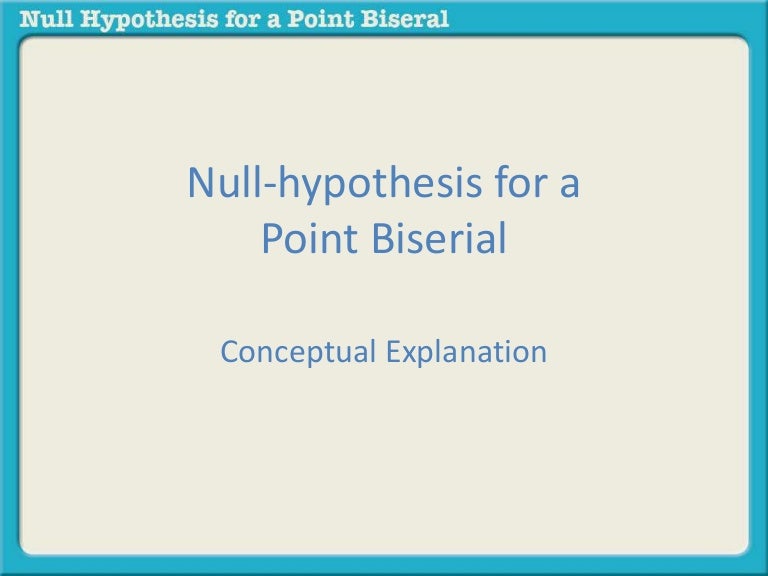 Null hypothesis for dummies picture