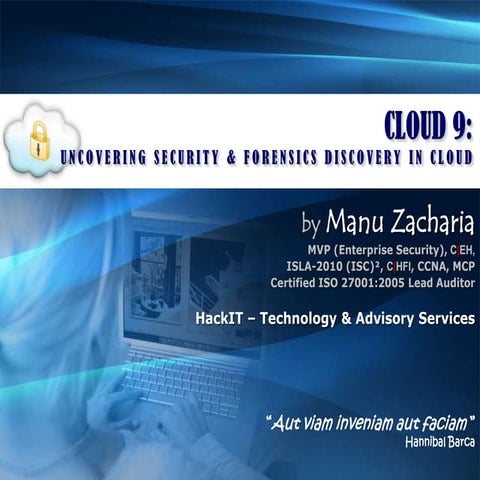 nullcon 2011 - Security and Forensic Discovery in Cloud Environments
