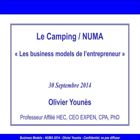 Business Model by Olivier Younès #Canvas
