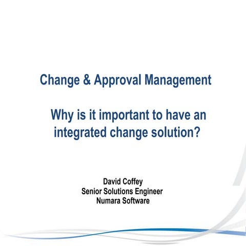 Numara change & approval mgmt