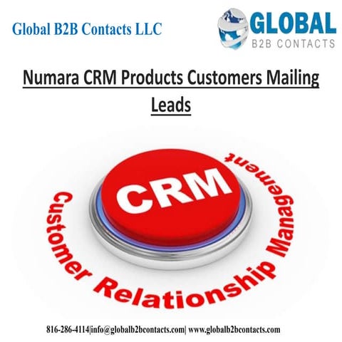 Numara CRM products customers mailing leads