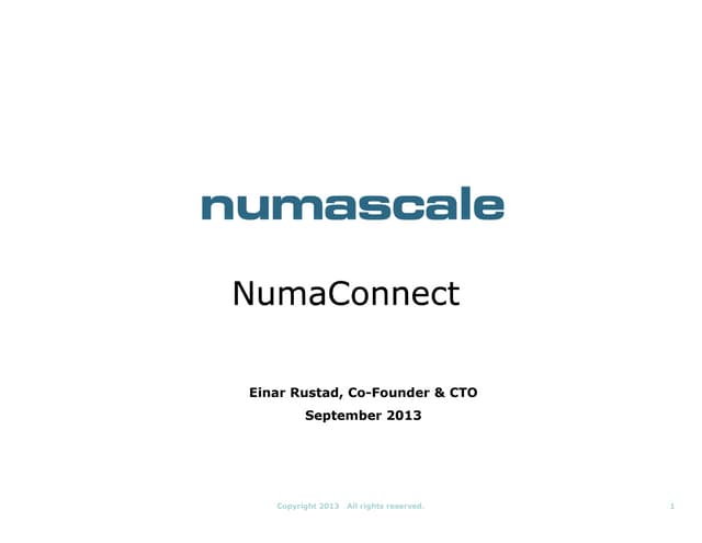 Numascale Product IBM
