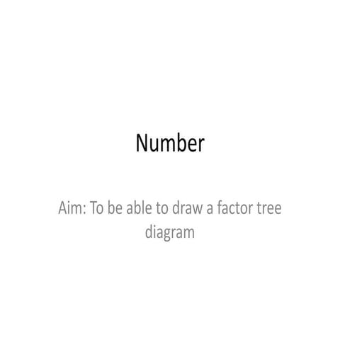 Number.factor tree