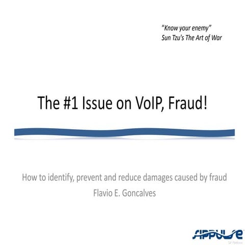 Number one-issue-voip-today-fraud