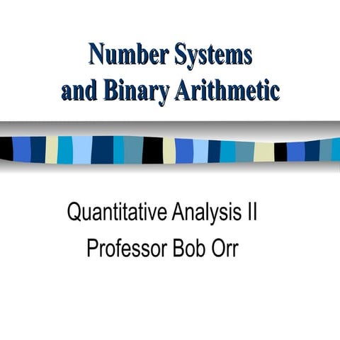 Number systems