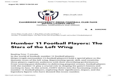 Number 11 Football Players_ The Stars of the Left Wing.pdf