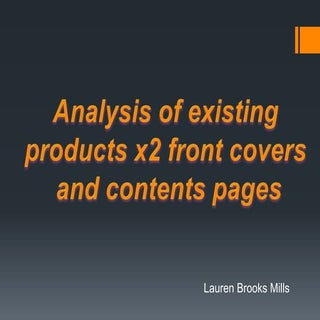 Analysis of pop magazines