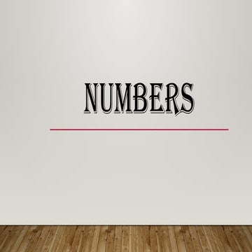 presentasi numbers (cardinal dan ordinal numbers) dalam bahasa inggris ...