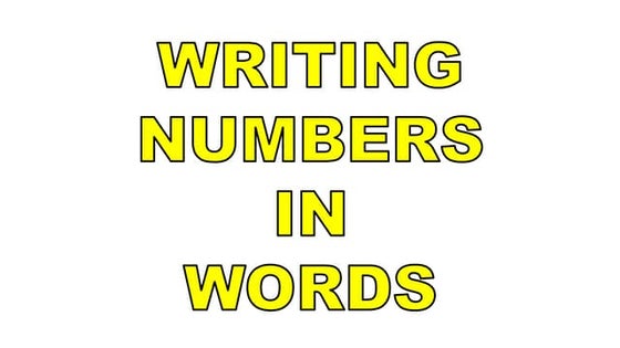 Math grade 2 Writing Numbers in words.pptx