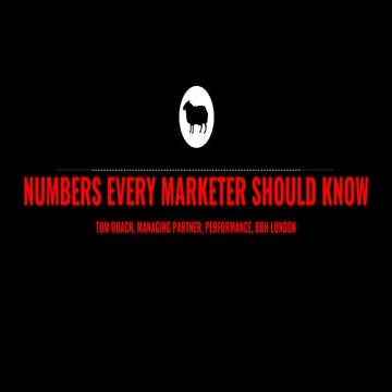 Numbers every marketer should know