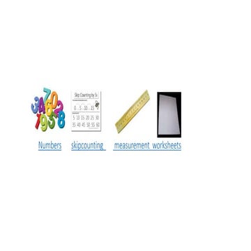 Numbers skipcounting measurement worksheets | PPTX