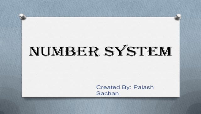 Computer Number system | PPT