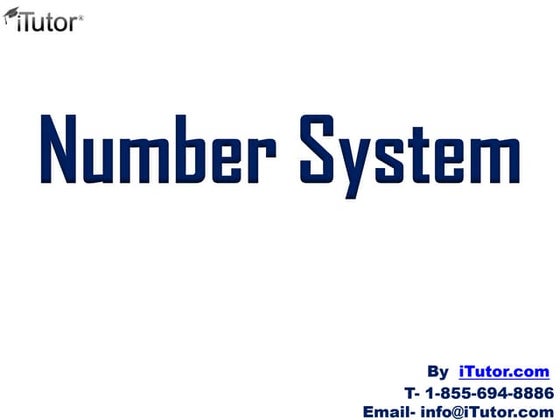 PPT ON NUMBER SYSTEM | PPT